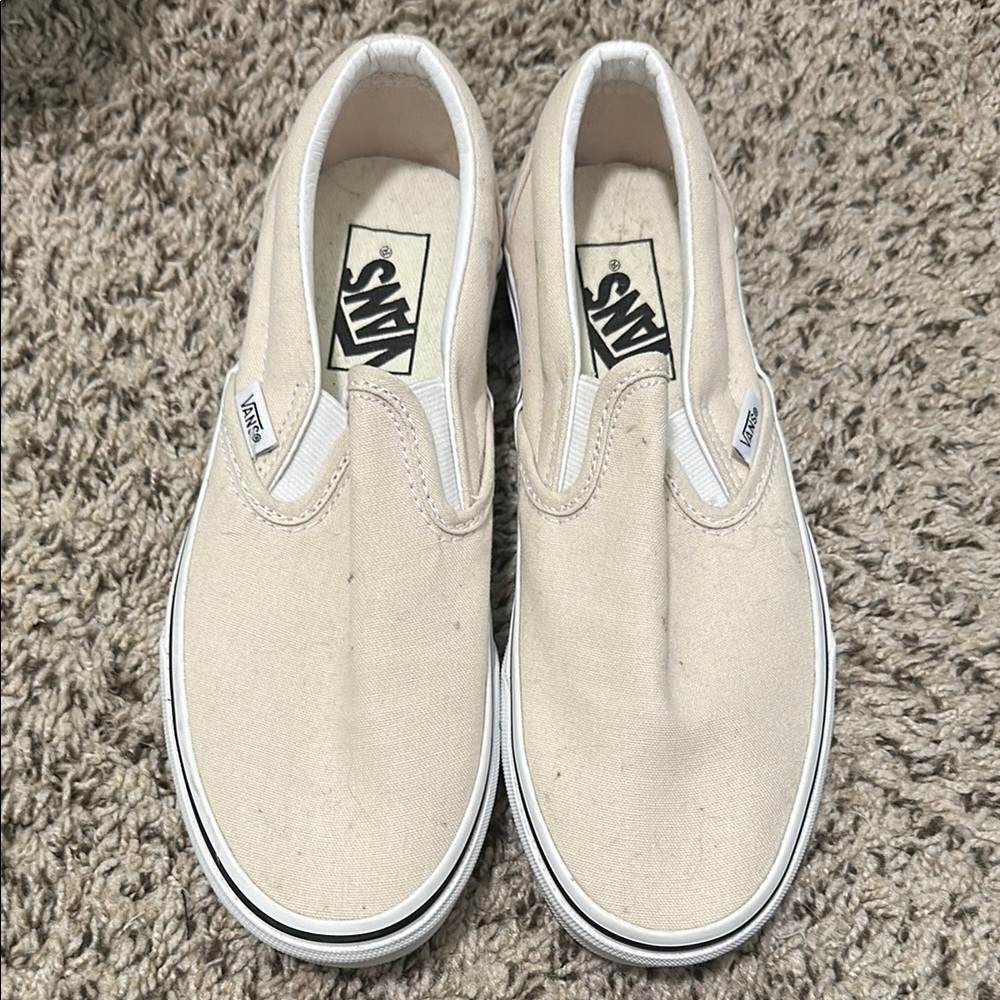 Vans Classic Beige Slip-On Shoes